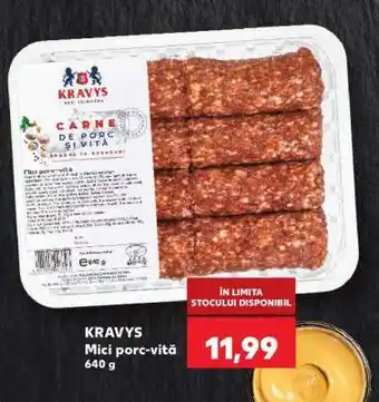 Kaufland KRAVYS Mici porc-vită Ofertă
