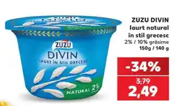 Kaufland ZUZU DIVIN Iaurt natural în stil grecesc Ofertă