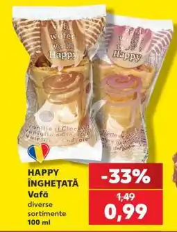 Kaufland HAPPY ÎNGHEȚATĂ Vafă Ofertă