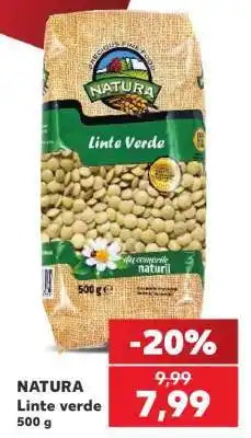 Kaufland NATURA Linte verde 500 g Ofertă