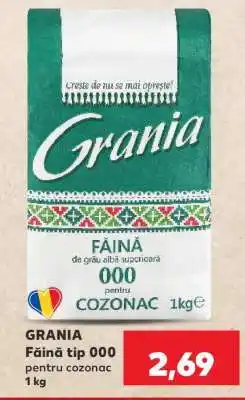 Kaufland GRANIA Făină tip 000 pentru cozonac Ofertă