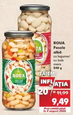 Kaufland ROUA Fasole albă cu legume/cu bob mare Ofertă