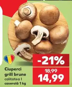 Kaufland Ciuperci grill brune Ofertă