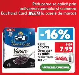 Kaufland RISO SCOTTI Orez ușor de gătit negru venere Ofertă