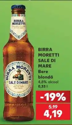 Kaufland BIRRA MORETTI SALE DI MARE Ofertă