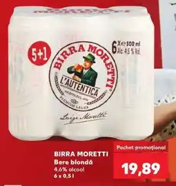 Kaufland BIRRA MORETTI Ofertă