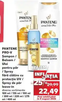 Kaufland Pantene Pro-V Ofertă