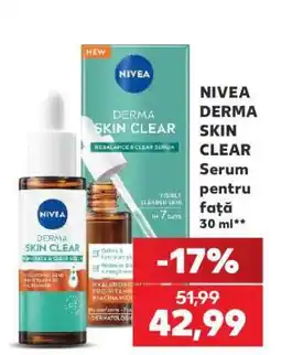 Kaufland NIVEA DERMA SKIN CLEAR Serum pentru față 30 ml Ofertă