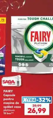 Kaufland FAIRY Capsule pentru mașina de spălat vase platinum 15 buc Ofertă