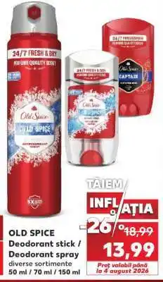 Kaufland OLD SPICE Deodorant stick / Deodorant spray Ofertă
