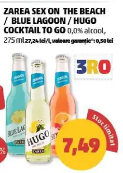 Penny Zarea Sex on the Beach / Blue Lagoon / Hugo Cocktail To Go Ofertă