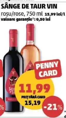 Penny Sânge de Taur Vin Ofertă