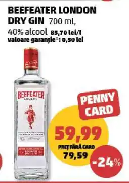 Penny BEEFEATER LONDON DRY GIN 700 ml Ofertă