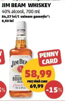 Penny JIM BEAM Whiskey Ofertă