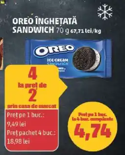 Penny OREO ÎNGHEȚATĂ SANDWICH Ofertă