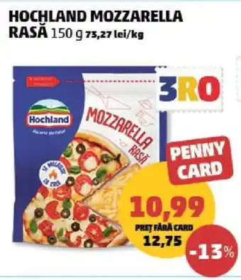 Penny HOCHLAND Mozzarella rasă Ofertă