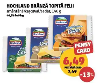 Penny HOCHLAND Brânză topită felii Ofertă