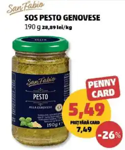 Penny SOS Pesto Genovese Ofertă