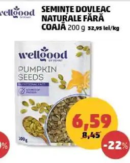 Penny Semințe dovleac naturale fără coajă 200 g Ofertă