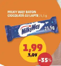 Penny MILKY WAY BATON CIOCOLATĂ CU LAPTE 21,5 g Ofertă