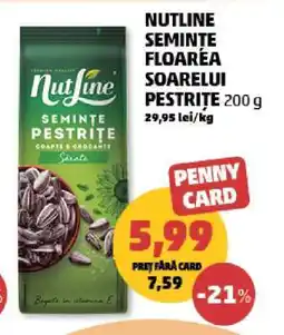 Penny NUTLINE SEMINȚE FLOAREA SOARELUI PESTRIȚE 200 g Ofertă