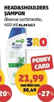 Penny HEAD & SHOULDERS Şampon Ofertă