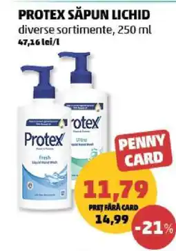 Penny PROTEX SĂPUN LICHID Ofertă