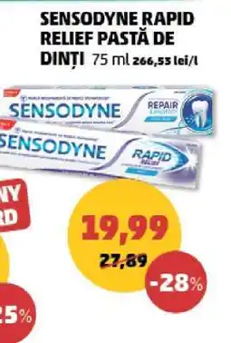 Penny Sensodyne Rapid Relief Pastă de Dinți Ofertă