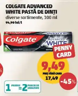 Penny Colgate Advanced White Pastă de Dinți Ofertă