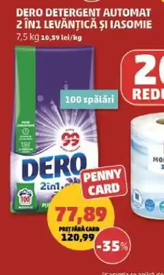 Penny DERO Detergent Automat 2 în 1 Levănțică și Iasomie Ofertă