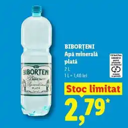Lidl Biborțeni Apă minerală plată Ofertă