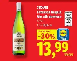 Lidl Jidvei Fetească Regală Vin alb demisec Ofertă