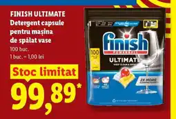 Lidl Finish Ultimate Detergent capsule Ofertă