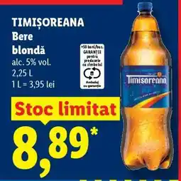Lidl TIMIŞOREANA Bere blondă Ofertă