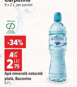 Carrefour Apă minerală naturală plată Bucovina Ofertă