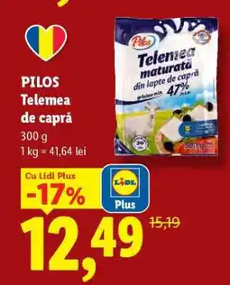 Lidl Pilos Telemea de capră Ofertă
