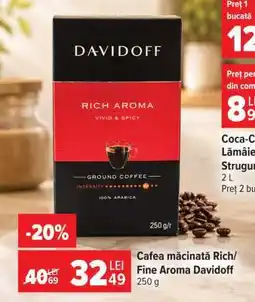 Carrefour Cafea măcinată Rich/Fine Aroma Davidoff Ofertă