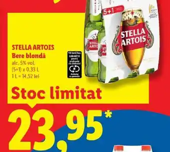 Lidl STELLA ARTOIS Bere blondă Ofertă