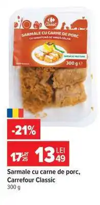 Carrefour Sarmale cu carne de porc Carrefour Classic Ofertă