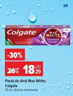 Carrefour Pastă de dinți Max White Colgate Ofertă
