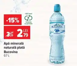 Carrefour Apă minerală naturală plată Bucovina Ofertă