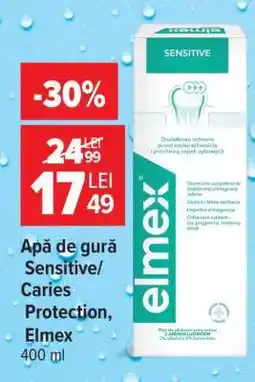 Carrefour Apă de gură Sensitive/ Caries Protection, Elmex Ofertă