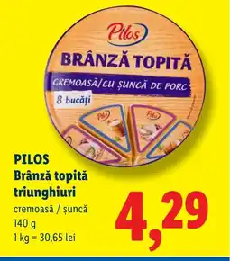 Lidl PILOS Brânză topită triunghiuri Ofertă