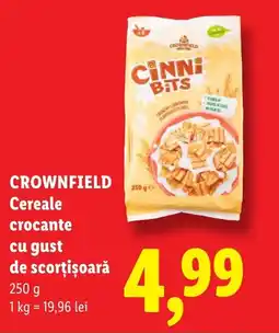Lidl CROWNFIELD Cereale crocante cu gust de scorţişoară Ofertă