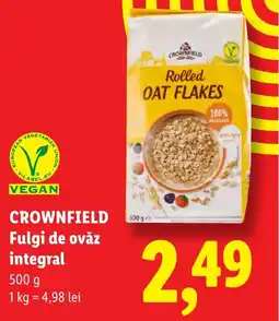 Lidl CROWNFIELD Fulgi de ovăz integral Ofertă