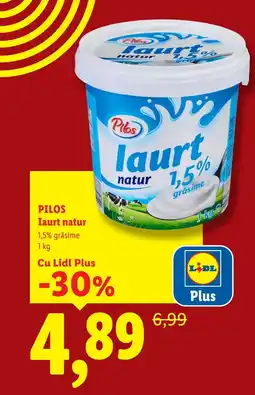 Lidl PILOS Iaurt natur Ofertă