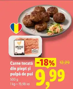 Lidl Carne tocată din piept şi pulpă de pui Ofertă