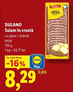 Lidl DULANO Salam în crustǎ Ofertă
