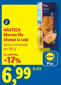 Lidl NAUTICA Macrou file afumat la cald Ofertă