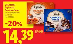 Lidl GELATELLI Îngheţată Crunchy Cones Ofertă